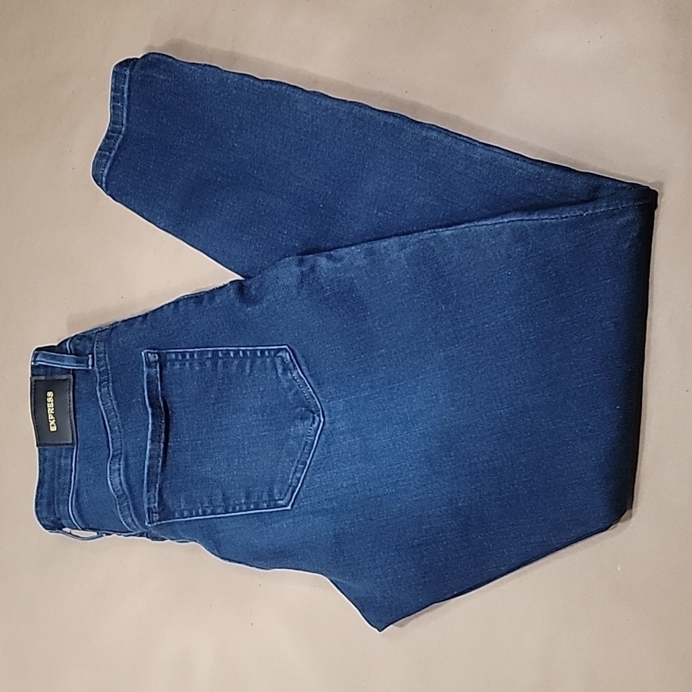 Express, Curvy Skinny, Size 2R, High-Waisted Jeans, Dark Wash, EUC